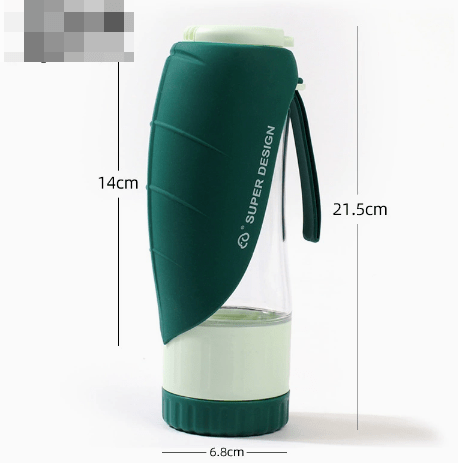 2-in-1 Portable Dog Water Bottle & Food Bowl – Foldable, Leakproof Travel Dispenser for Pets - Kool Pet Essentials