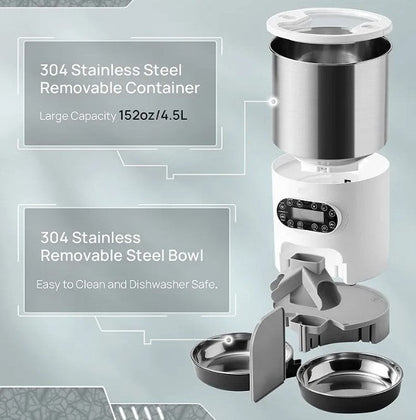 Double Meal Dispenser for Pets - Kool Pet Essentials