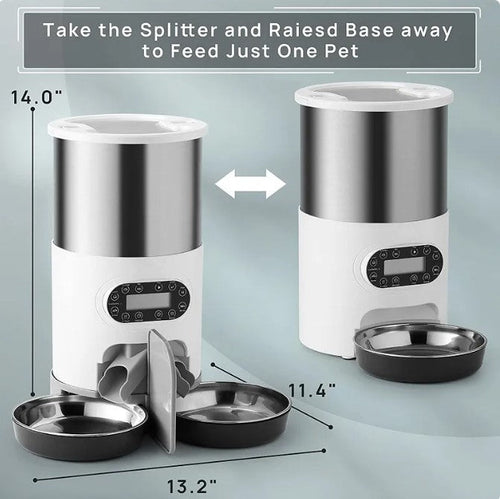 Double Meal Dispenser for Pets - Kool Pet Essentials