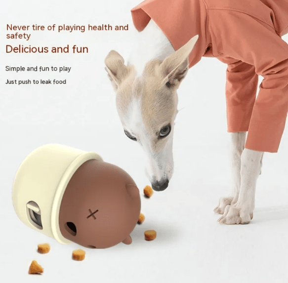 Interactive Rubber Food Feeder Ball for Pets - Kool Pet Essentials