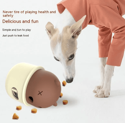 Interactive Rubber Food Feeder Ball for Pets - Kool Pet Essentials