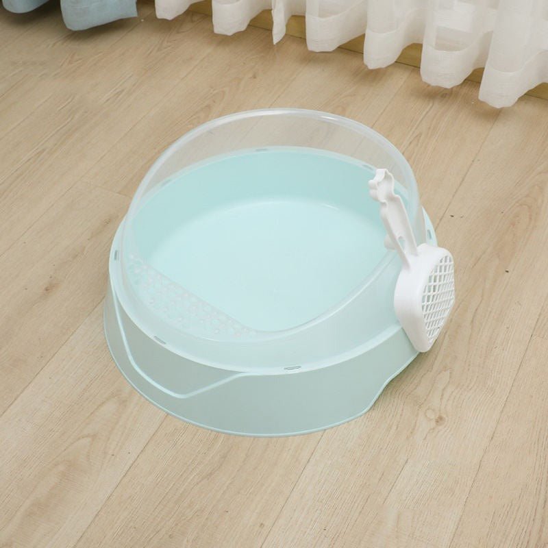 Large Semi-Enclosed Cat Litter Box with Shovel - Kool Pet Essentials