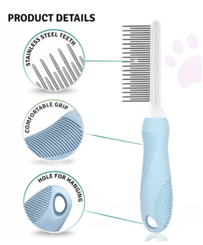 Pet Grooming Needle Comb for Cleaning Fur (Single Piece) - Kool Pet Essentials