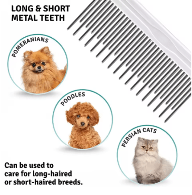 Pet Grooming Needle Comb for Cleaning Fur (Single Piece) - Kool Pet Essentials