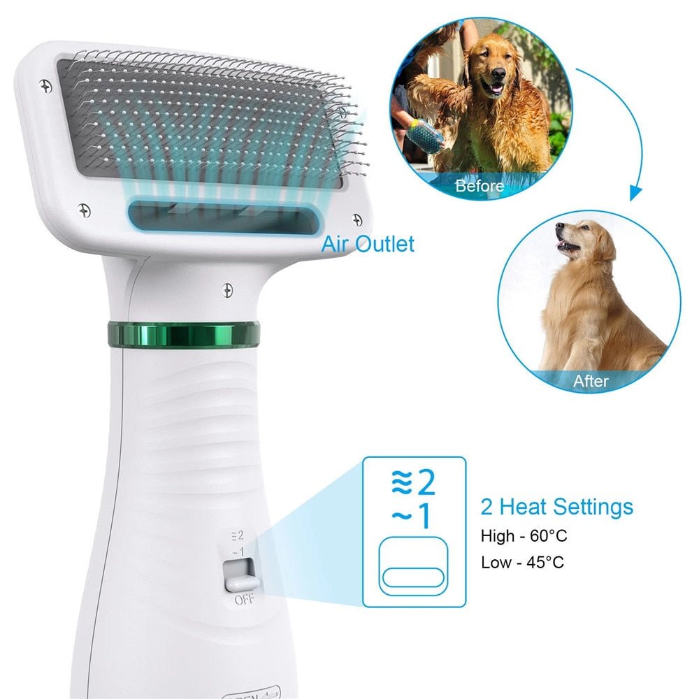 Portable 2 In 1 Dog Hair Dryer - Kool Pet Essentials