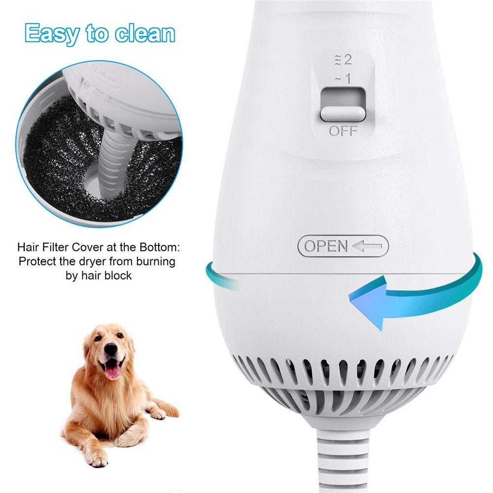 Portable 2 In 1 Dog Hair Dryer - Kool Pet Essentials