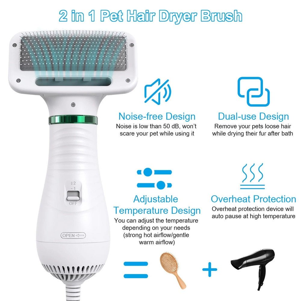 Portable 2 In 1 Dog Hair Dryer - Kool Pet Essentials
